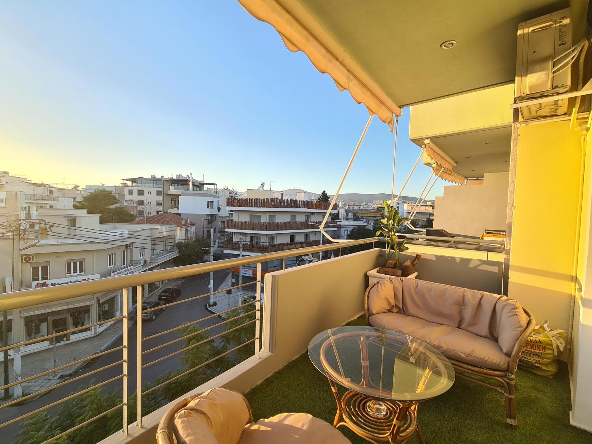 Sunny Home Private Jacuzzi Hydromassage Acropolis & Lycabettus Far View Parking 300M Metro Peristeri 雅典 外观 照片